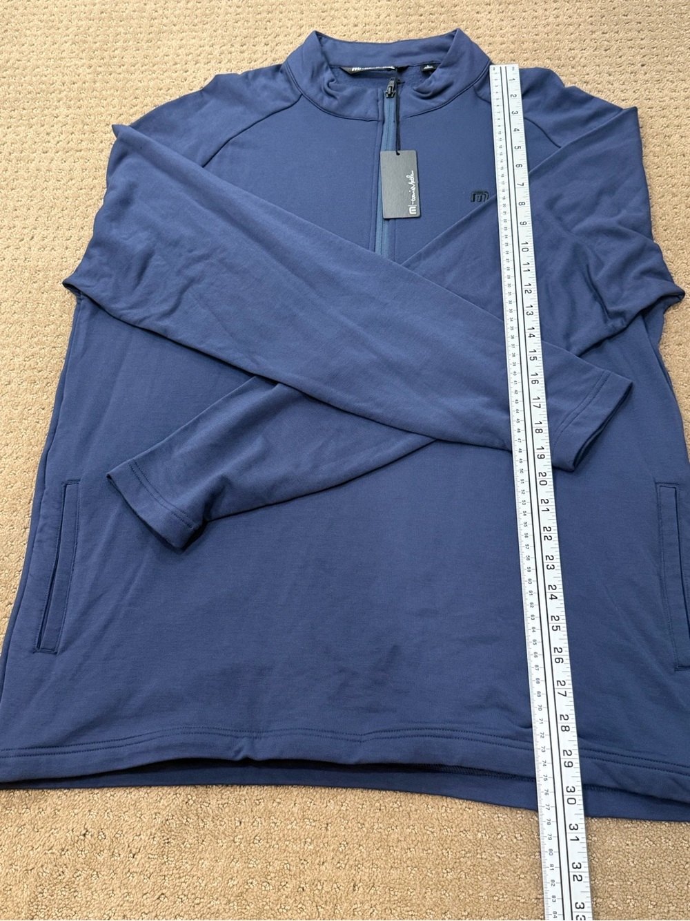 Travis Mathew Navy Quarter-Zip Performance Pullover NWT - Picture 7 of 10